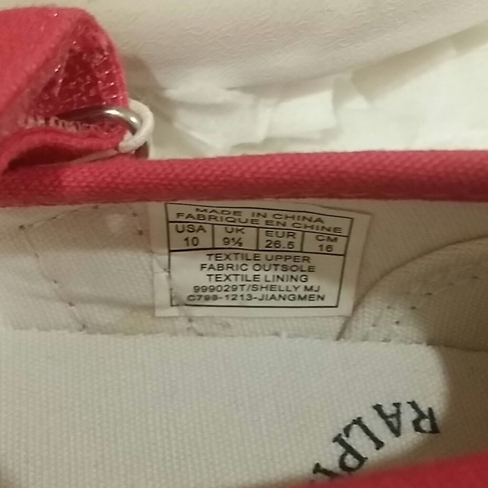 ๐HP๐ Polo Ralph Lauren Pink Mary Janes Sneakers 9 ๐HP๐ - Picture 13 of 15